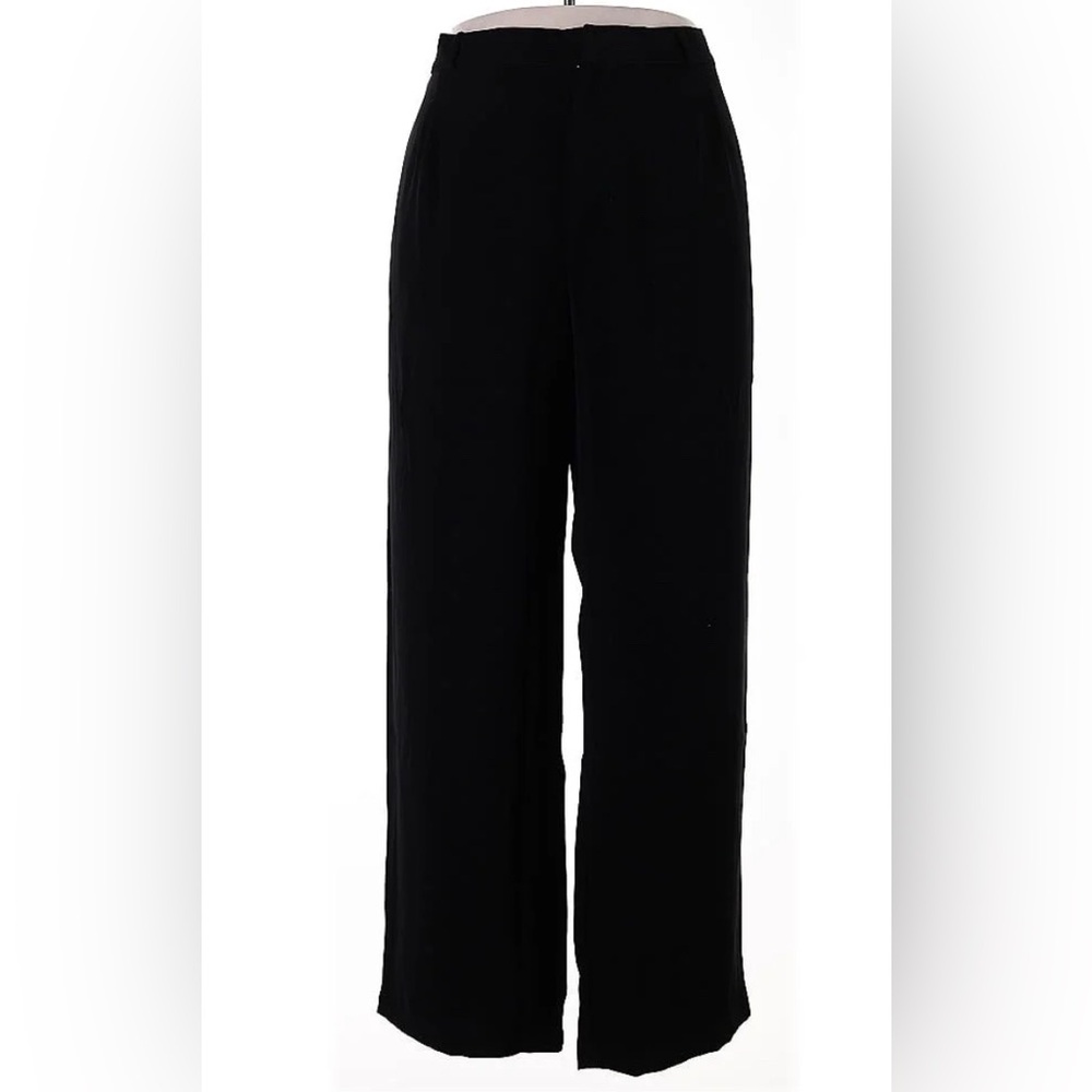 ABLE Alethea Drapey Wide Leg Trouser, Black 14